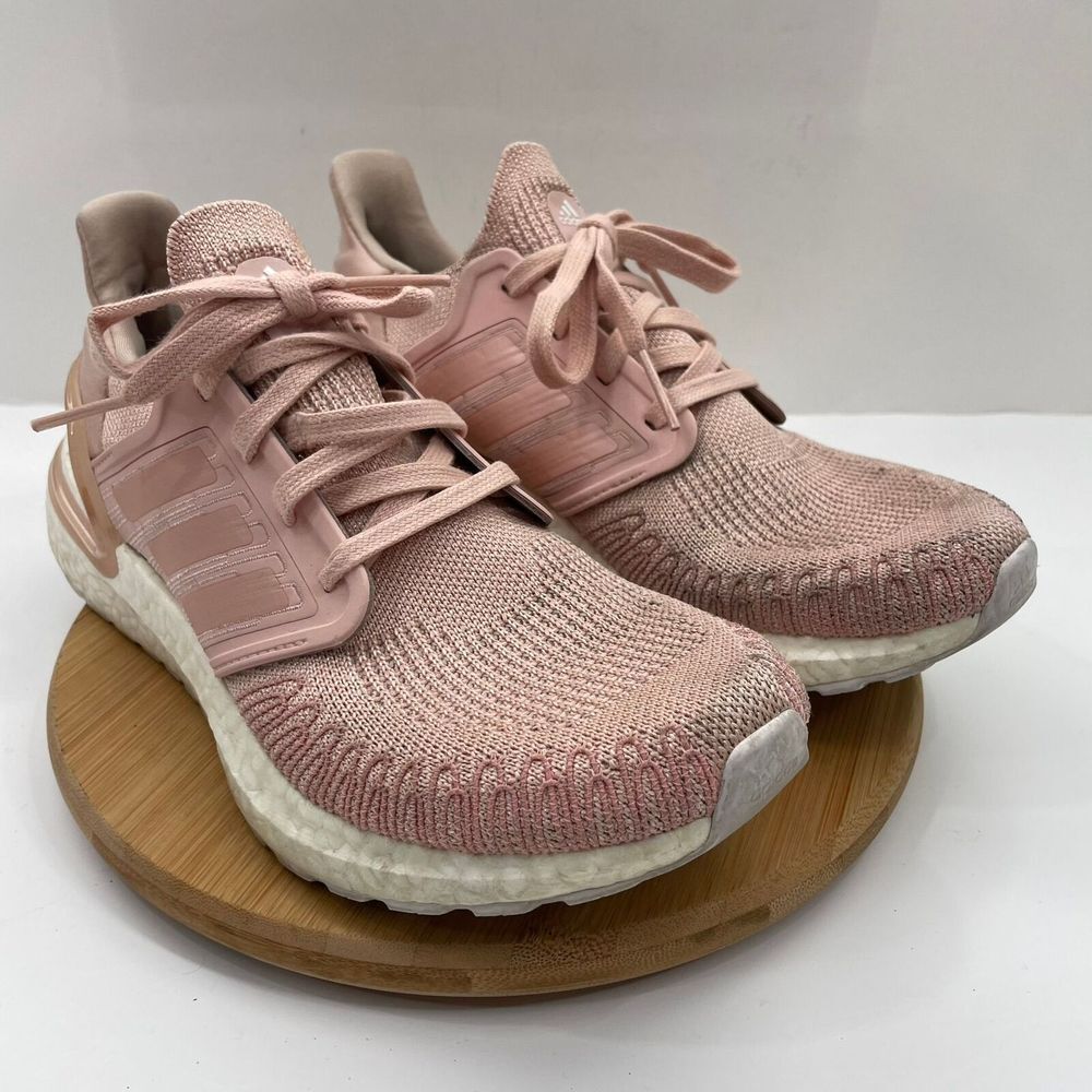 Adidas Womens Ultraboost 20 FV8358 Pink Lace Up Low Top Sneaker Shoes Size 7.5